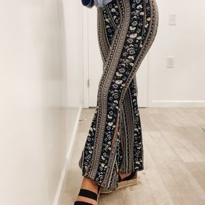 Flared flowy pants